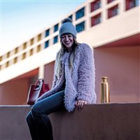 Flasche Guzzini in Vernickelt stahl roségold 116700101 - 116700101